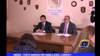 Andria  Furto energia per 500mila euro 6 arresti [upl. by Ityak439]