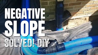 How to Build a Underground Buried Downspout System in a French Drain Full Tutorial in 9 Minutes [upl. by Stronski]