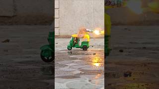 CNG Auto Rickshaw And Diwali Crackers Testing Video shorts [upl. by Virg]