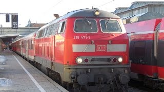 218 4711 Bw Kempten 16 V 4000 R41 Motorstart und Ausfahrt [upl. by Boser]