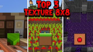 Top 3 8x8 Texture Pack For Mcpe  Fps Boost [upl. by Peterman970]