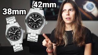 The Best Field Watch For 500  Hamilton Khaki Field Automatic 38 and 42 Review [upl. by Descombes301]