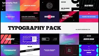 Lower Thirds Typography YouTube Transitions premiere pro 25558096 [upl. by Enelear434]