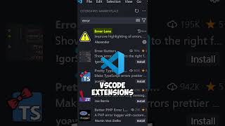 Visual Studio Code Extensions Pt2 vscode programming shorts [upl. by Umberto]