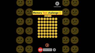 Memory Test challenge 🙋viral shortvideo challenge iqtest iqleveltest power emojy question [upl. by Errehs]