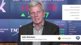 John Simmons CEO Carmanah Technologies Corp [upl. by Atinna]