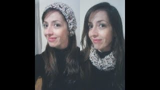 FaixaGola em croche 2 em 1  Crochet headband  Crochet cowl [upl. by Suruat]