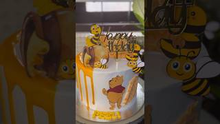 🍯Almond Honey Theme Cake😋💛 trendingonshorts youtubeshorts [upl. by Eusadnilem]