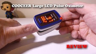 COOCEER Large LCD Pulse Oximeter REVIEW [upl. by Borszcz967]