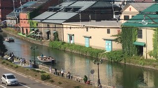 A walk through the port city of Otaru in Hokkaido Japanseafood market canal and streets北海道の小樽を歩く [upl. by Thurmann]