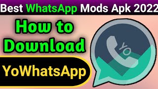 How to download YO WhatsApp  Yowhatsapp Kaise Download Kare  YoWhatsApp APK [upl. by Labotsirc]