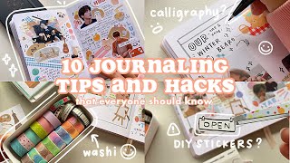 10 journaling tips and hacks you need to know 🖍🖇 [upl. by Bibbye]