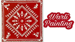 Warli Painting  Warli Art  Warli Painting for beginners  Tribal art  Warli wall painting [upl. by Aret328]