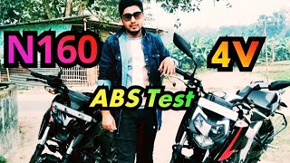 ABS Test Apache 4V vs Pulsar N160Anti Lock Braking test n160 vs 4vN160RTR 4vabs testEJS Vlogs [upl. by Ybhsa]