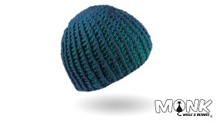 Mütze häkeln  Ribbed Beanie Katharina [upl. by Woodrow238]