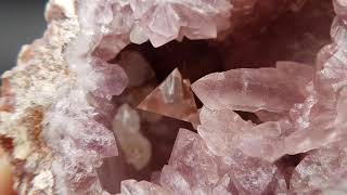 Rare Pink Amethyst Crystal Geode Cluster [upl. by Kokoruda]