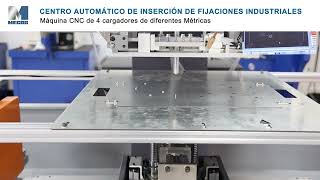 CENTRO DE INSERCIÓN MECOS CNC CON 4 CARGADORES [upl. by Suidualc]