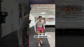 FULL MUAY THAI WORKOUT FOR YOU AT HOME 🤝🏽👀 muaythai kickboxing [upl. by Prochoras]