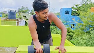 HOME WORK OUT WITH DUMBBELL baalamanikandan Fitwithpratap96 fitness exercise running run [upl. by Arihsak]