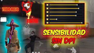 SENSIBILIDAD ACTUALIZADA ⚙️ SIN DPI para dar TODO ROJO 🩸FREE FIRE 2024🔥 [upl. by Asylla948]