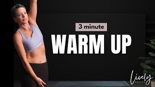 Quick amp Effective 3Minute WarmUp for Home Workouts [upl. by Ylrbmik]