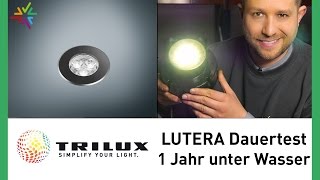 LED Bodenstrahler TRILUX LUTERA Test Ein Jahr unter Wasser in Betrieb [upl. by Solohcin]