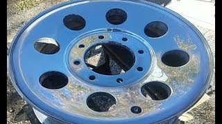 How To Sand And Polish Aluminum Rim To Mirror Finish [upl. by Paehpos]