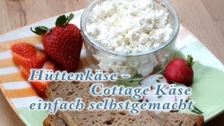 Hüttenkäse  CottageKäse selber machen [upl. by Dinny]