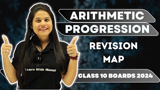 Arithmetic Progression  Revision Map  Boards 2024 [upl. by Agn]