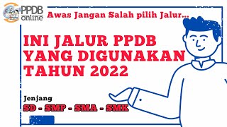 PPDB JAKARTA 2022  AWAS JANGAN SALAH PILIH JALUR PENDAFTARAN PPDB JAKARTA 2002 SD SMP SMA SMK [upl. by Mercado]