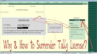 Why and How to Surrender Tally ERP 9 License  Beginners Guide [upl. by Ardnuyek]