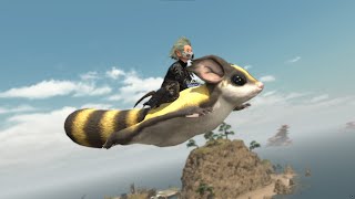 FFXIV Tyaitya Sugar Glider Mount [upl. by Esialb216]