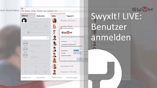 SwyxIt LIVE Benutzer anmelden [upl. by Solhcin470]