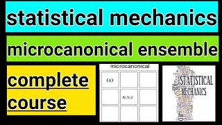 07 microcanonical ensemble statistical mechanics [upl. by Anitnatsnok10]