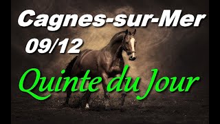 PRONOSTIC PMU QUINTE DU JOUR LUNDI 9 DECEMBRE 2024 [upl. by Anaujnas416]