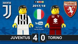 Juventus Torino 40 • Derby Serie A 23092017 highlights sintesi Juve Toro Lego Calcio 201718 [upl. by Ezaria994]