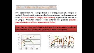 Hyperspectral Remote Sensing Technique IntroductionPart 2 [upl. by Dutchman525]