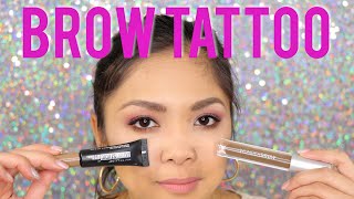 Maybelline TATTOO STUDIO VS WUNDERBROW  Is It a Dupe  Tina Czarina [upl. by Ambrogio]