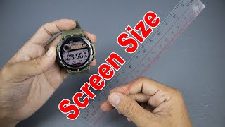 How to Measure Actual Screen Size on Smart Watch in Inches [upl. by Plafker805]