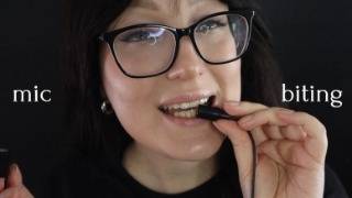 ASMR  Pure Mic Biting  brain melting mouth sounds no talking [upl. by Onaicnop]