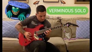 The Black Dahlia Murder  Verminous Solo Cover  1987 ESP The Mirage Deluxe Ferrari Red [upl. by Cayser117]