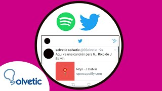 🎵 Cómo COMPARTIR una CANCION de Spotify en Twitter [upl. by Gnaoh]