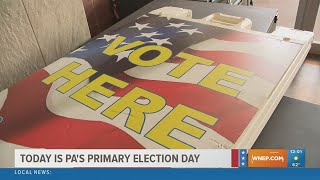 Primary elections underway throughout Pennsylvania [upl. by Esiuqram426]