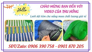 Cung cấp đủ loại lưới dệt kim mono sợi tròn giá sỉ rẻ miễn ship tại HCM [upl. by Erelia246]