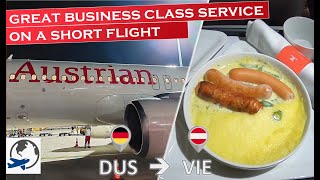 Austrian Airlines Business Class on Airbus A320 with great service  Trip report [upl. by Anibor]