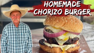 Homemade Chorizo Burger  The BEST Burger Ive Ever Eaten bestburgerever [upl. by Eussoj544]