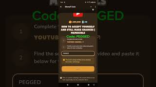 HOW TO ACCEPT YOURSELF AND STILL MAKE CHANGES  Memegirls Code Youtube Video Code Memefi Today [upl. by Goldarina798]