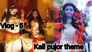 kali pujo theme ♥️ kalipujor kalipujakolkata hindufestival vlog [upl. by Odel206]