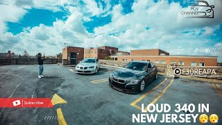 POV BMW 340I TERRORIZE THE STREETS OF NEW JERSEY LOUD BURBLE ECHOS [upl. by Nire79]