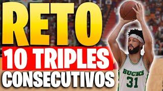 Me RETAN a ENCESTAR 10 Tiros de Tres Puntos CONSECUTIVOS en NBA2k24 [upl. by Clift]